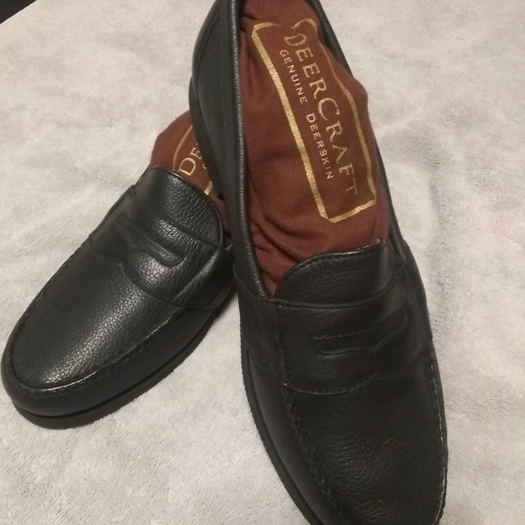 NEW IN BOX - DEER CRAFT DEERSKIN LEATHER SHOES - Picture 2 of 9